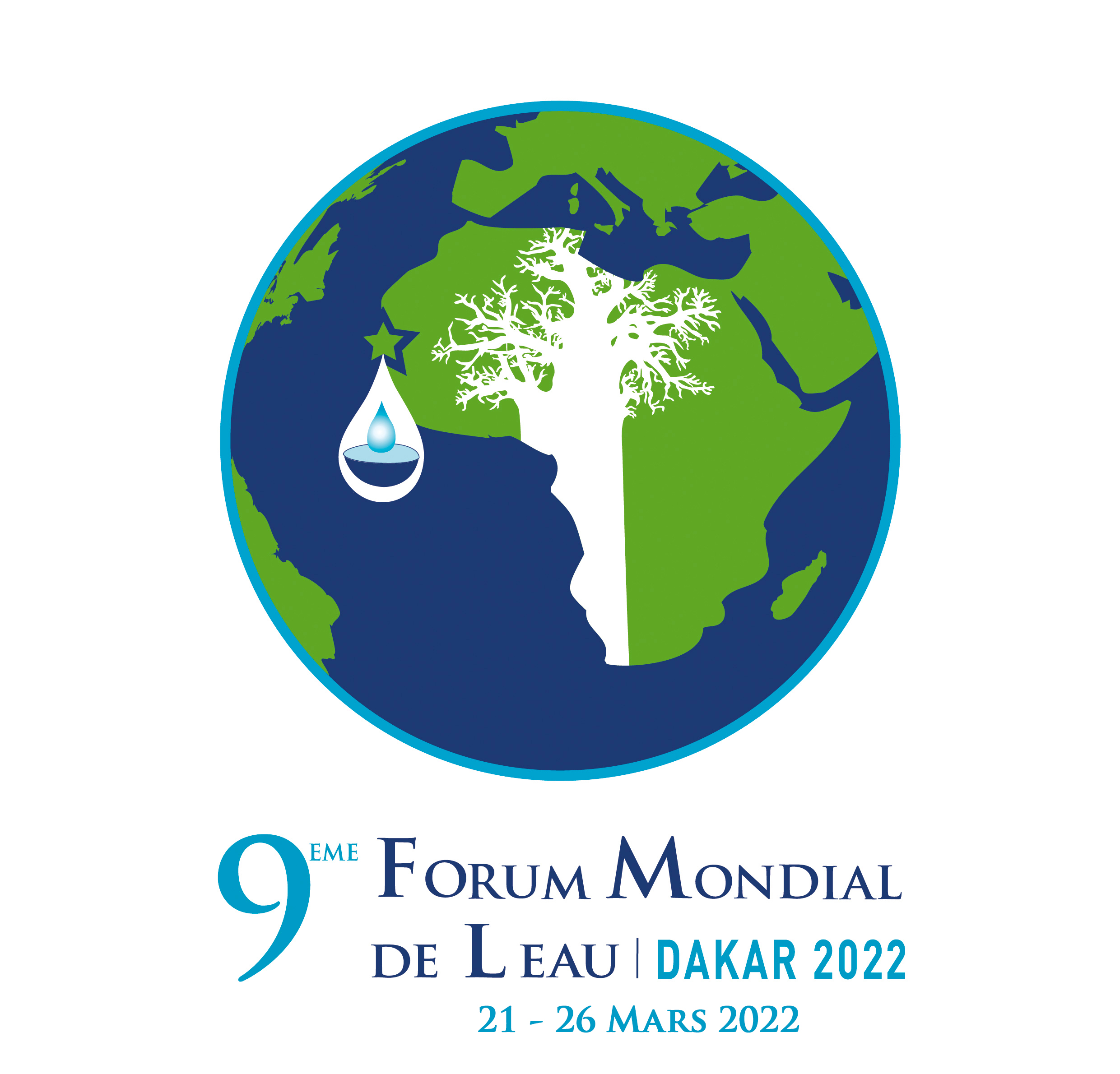 LOGO 9ème FORUM MONDIAL DE LEAU FRANCAIS