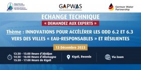 L&#039;AAEA vous invite à la 9e session d’échanges techniques Germano-Africain dans le domaine de l’eau et de l’assainissement