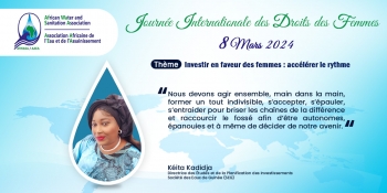 JIF2024 : Déclaration de la Présidente du Réseau des Femmes Guinéennes Professionnelles de l’Eau et de l’Assainissement